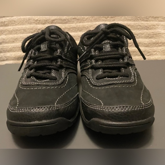 Rockport Men’s Black Leather Sneakers Size 7 - Picture 4 of 8